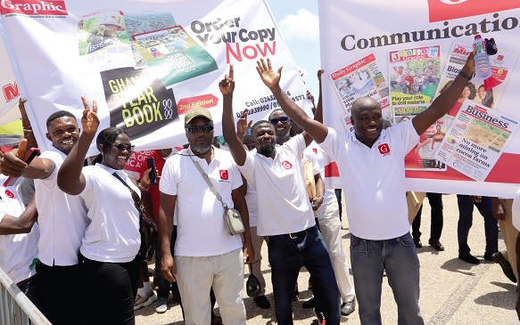 Some workers marching at the parade